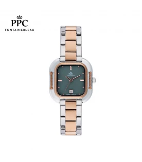นาฬิกาข้อมือ PARIS POLO CLUB PPC-DF07-SRG-GN DORÉE CORDE DATE SILVER ROSEGOLD / GREEN	