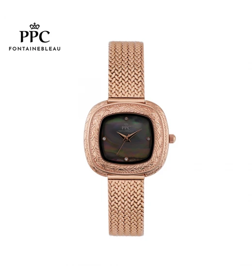 นาฬิกาข้อมือ PARIS POLO CLUB PPC-DJ01-RG-GY DORÉE MARBLE CROCHET DATE ROSEGOLD / GREY	