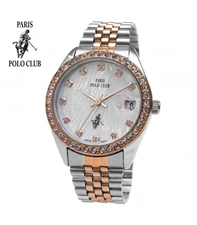 นาฬิกาข้อมือ PARIS POLO CLUB PPC-230202-SRG-WE  SILVER ROSEGOLD / WHITE	
