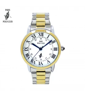 นาฬิกาข้อมือ PARIS POLO CLUB PPC-230603-SGD-WE  SILVERGOLD / WHITE	