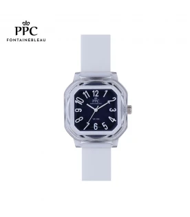 นาฬิกาข้อมือ PARIS POLO CLUB PPC-DC49A-WE-NV JEUNESSE VIVID 38 MM  WHITE / NAVY BLUE	