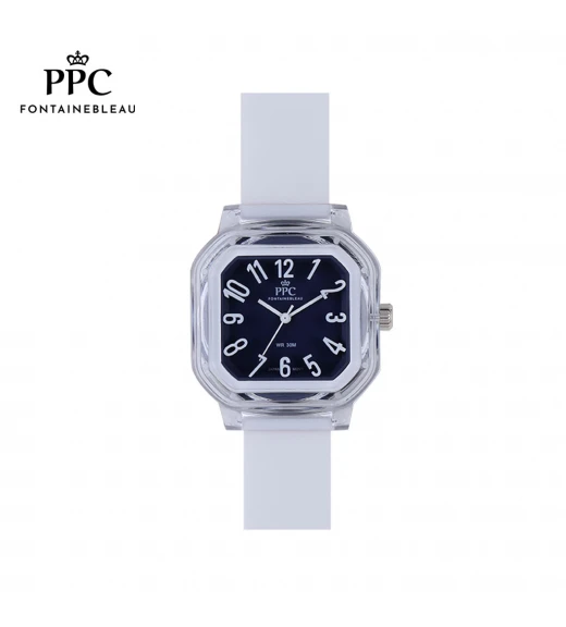 นาฬิกาข้อมือ PARIS POLO CLUB PPC-DC49A-WE-NV JEUNESSE VIVID 38 MM  WHITE / NAVY BLUE	