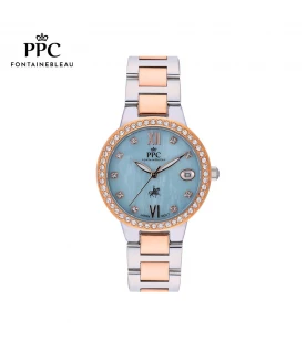 นาฬิกาข้อมือ PARIS POLO CLUB PPC-DF10-SRG-LBU ÉTOILE SÉRÉNITÉ DATE SILVER ROSEGOLD / LIGHT BLUE	