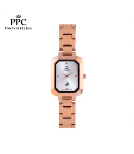 นาฬิกาข้อมือ PARIS POLO CLUB PPC-EA01-RG-WE DORÉE MODERN FACET ROSEGOLD / WHITE	