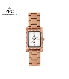 นาฬิกาข้อมือ PARIS POLO CLUB PPC-EA11-RG-WE DORÉE DIAMOND LUX DATE ROSEGOLD / WHITE	