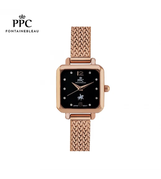 นาฬิกาข้อมือ PARIS POLO CLUB PPC-EA10-RG-BK DORÉE SAILOR’S KNOT MODERN ROSEGOLD / BLACK	