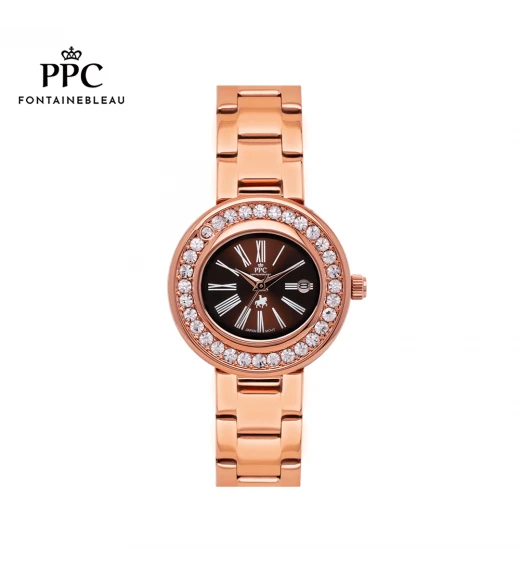 นาฬิกาข้อมือ PARIS POLO CLUB PPC-EA02-RG-BR ÉTOILE ROMAN LUX ROSEGOLD / BROWN	