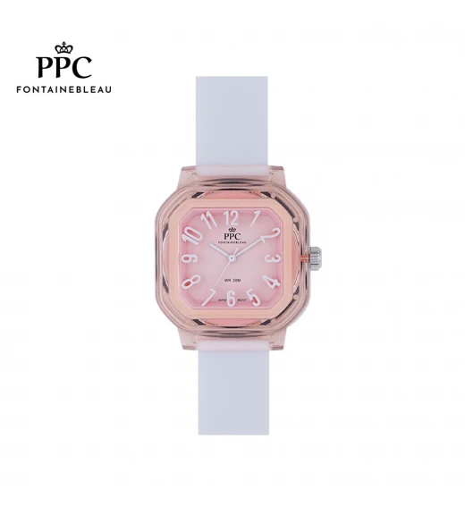 นาฬิกาข้อมือ PARIS POLO CLUB PPC-DC49A-WE-PK JEUNESSE VIVID 38 MM  WHITE / PINK	