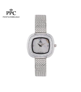 นาฬิกาข้อมือ PARIS POLO CLUB PPC-DJ01-WE DORÉE MARBLE CROCHET DATE WHITE	