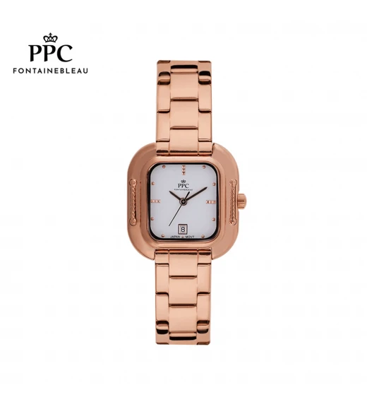 นาฬิกาข้อมือ PARIS POLO CLUB PPC-DF07-RG-WE DORÉE CORDE DATE ROSEGOLD / WHITE	