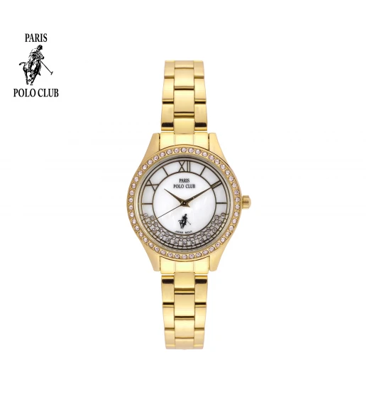 นาฬิกาข้อมือ PARIS POLO CLUB PPC-DC45-GD-WE ÉTOILE RÉSEAU GOLD / WHITE	