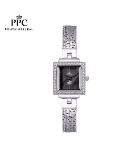นาฬิกาข้อมือ PARIS POLO CLUB PPC-DJ06-BK DORÉE DIAMOND FRAME BLACK	