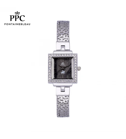 นาฬิกาข้อมือ PARIS POLO CLUB PPC-DJ06-BK DORÉE DIAMOND FRAME BLACK	