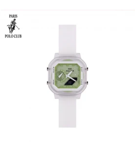 นาฬิกาข้อมือ PARIS POLO CLUB PPC-DC48-WE-GN   WHITE / GREEN	