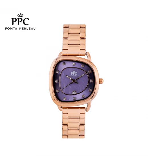 นาฬิกาข้อมือ PARIS POLO CLUB PPC-EA08-RG-VLT CANNES ORBIT DATE ROSEGOLD / VIOLET	