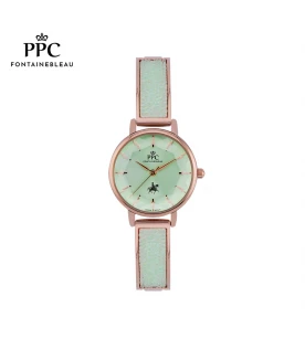 นาฬิกาข้อมือ PARIS POLO CLUB PPC-DJ03-RG-TGN CANNES GLITTER PASTAL ROSEGOLD / TEA GREEN	