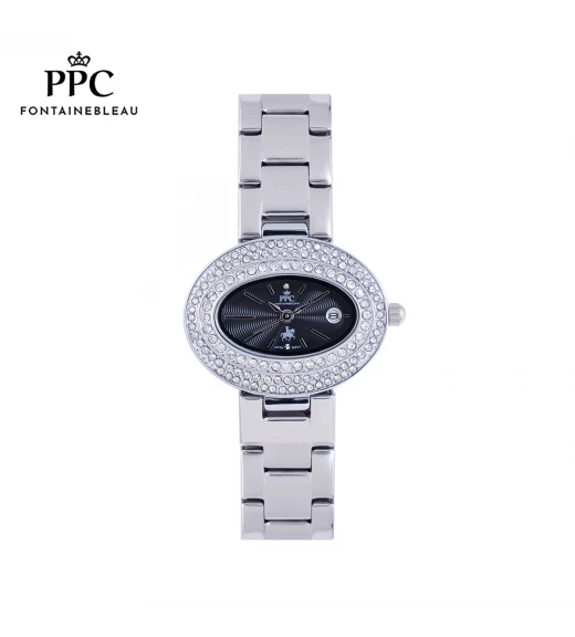 นาฬิกาข้อมือ PARIS POLO CLUB PPC-EA03-BK CANNES DIAMOND ARENA DATE BLACK	