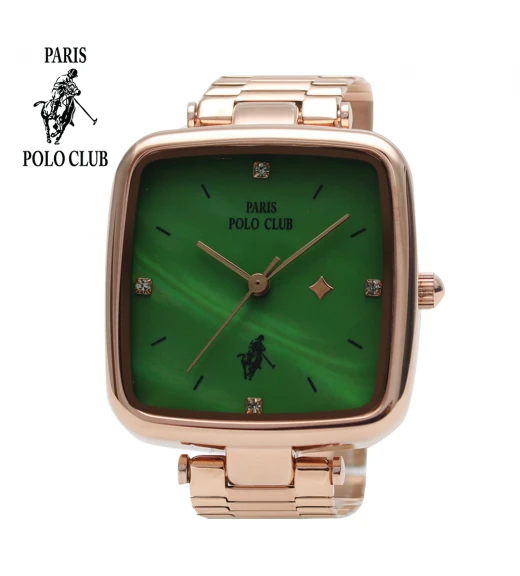 นาฬิกาข้อมือ PARIS POLO CLUB PPC-230407-RG-GN  ROSEGOLD / GREEN	