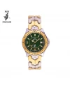 นาฬิกาข้อมือ PARIS POLO CLUB PPC-DD05-SGD-GN Cannes Belt 38 MM Silver Gold / Fern Green	