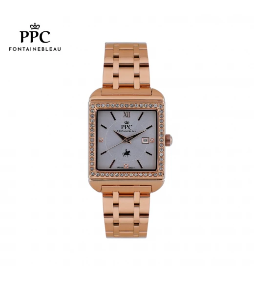 นาฬิกาข้อมือ PARIS POLO CLUB PPC-DG09-RG-LGY DORÉE DIAMANT CLASSIC DATE ROSEGOLD / LIGHT GREY	