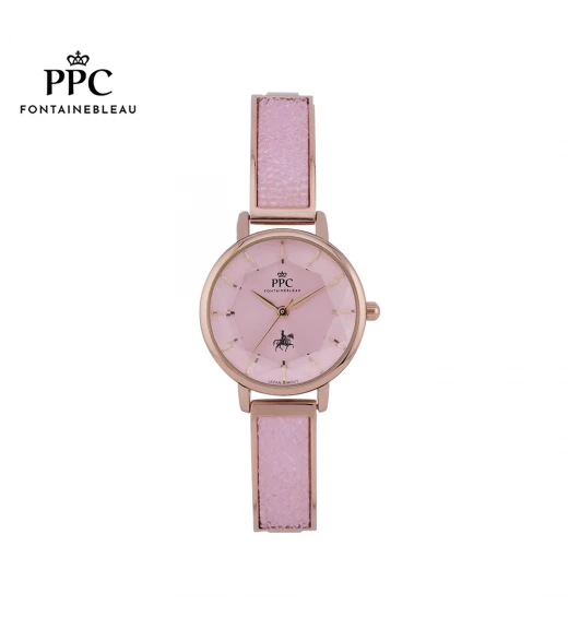 นาฬิกาข้อมือ PARIS POLO CLUB PPC-DJ03-RG-PK CANNES GLITTER PASTAL ROSEGOLD / PINK	