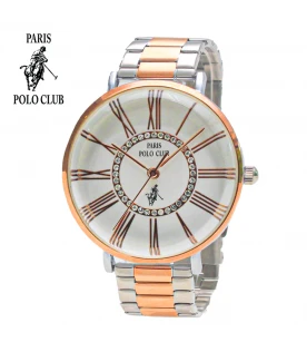 นาฬิกาข้อมือ PARIS POLO CLUB PPC-230213-SRG-WE  SILVER ROSEGOLD / WHITE	