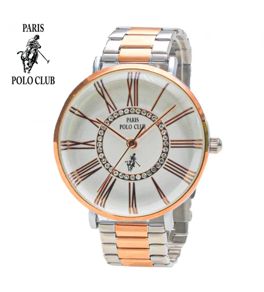 นาฬิกาข้อมือ PARIS POLO CLUB PPC-230213-SRG-WE  SILVER ROSEGOLD / WHITE	