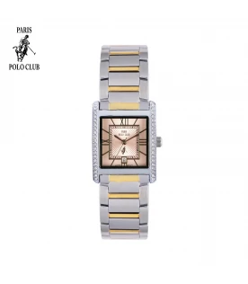 นาฬิกาข้อมือ PARIS POLO CLUB PPC-DC31-SGD-WN DORÉE GRAND ROMAN SILVER GOLD / WINE	
