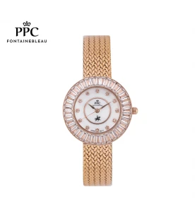 นาฬิกาข้อมือ PARIS POLO CLUB PPC-EA04-RG-WE CANNES SAILOR’S KNOT CRYSTAL ROSEGOLD / WHITE	
