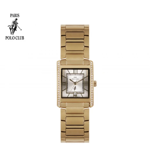 นาฬิกาข้อมือ PARIS POLO CLUB PPC-DC31-GD-WE DORÉE GRAND ROMAN GOLD / WHITE	