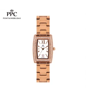 นาฬิกาข้อมือ PARIS POLO CLUB PPC-EA15-RG-WE DORÉE DIAMOND ARENA DATE ROSEGOLD / WHITE	