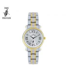 นาฬิกาข้อมือ PARIS POLO CLUB PPC-DC21-SGD-WE  SILVERGOLD / WHITE	