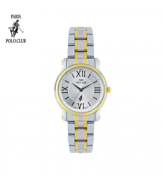 นาฬิกาข้อมือ PARIS POLO CLUB PPC-DC21-SGD-WE  SILVERGOLD / WHITE	