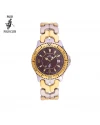 นาฬิกาข้อมือ PARIS POLO CLUB PPC-DD05-SGD-BR Cannes Belt 38 MM Silver Gold / Brown	