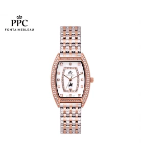 นาฬิกาข้อมือ PARIS POLO CLUB PPC-EA07-SRG-WE DORÉE TRI DIAMOND DATE SILVER ROSEGOLD / WHITE	