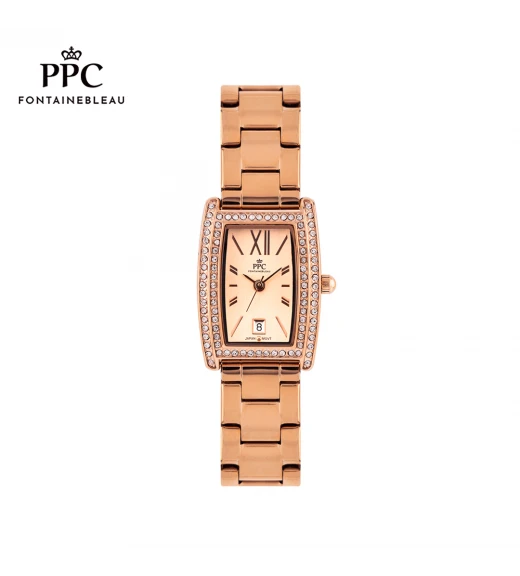 นาฬิกาข้อมือ PARIS POLO CLUB PPC-EA15-RG DORÉE DIAMOND ARENA DATE ROSEGOLD	