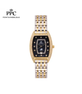 นาฬิกาข้อมือ PARIS POLO CLUB PPC-EA07-SGD-BK DORÉE TRI DIAMOND DATE SILVER GOLD / BLACK	