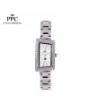 นาฬิกาข้อมือ PARIS POLO CLUB PPC-EA13-WE CANNES SKEWED DIAMOND DATE WHITE	