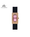นาฬิกาข้อมือ PARIS POLO CLUB PPC-DF03-BK-RPK DORÉE OVALE CARRÉ MODERN BLACK / ROSEGOLD PINK	