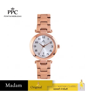 นาฬิกาข้อมือ PARIS POLO CLUB PPC-EA19-RG-WE LE BRETON CRESCENT DATE ROSEGOLD / WHITE	