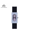 นาฬิกาข้อมือ PARIS POLO CLUB PPC-DF03-BK-VLT DORÉE OVALE CARRÉ MODERN BLACK / VIOLET	