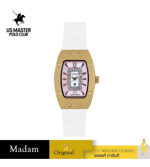 นาฬิกาข้อมือ US MASTERS POLO CLUB USM-DE11-WE-GD RX-1 MILLIONAIRE M.3 WHITE / GOLD	
