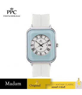 นาฬิกาข้อมือ PARIS POLO CLUB PPC-DH01-WE-LBU JEUNESSE QUAD EDGE ROMAN WHITE / LIGHT BLUE	