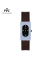 นาฬิกาข้อมือ PARIS POLO CLUB PPC-DF03-BR-BK DORÉE OVALE CARRÉ MODERN BROWN / BLACK	