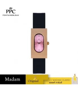 นาฬิกาข้อมือ PARIS POLO CLUB PPC-DF03-BK-RPK DORÉE OVALE CARRÉ MODERN BLACK / ROSEGOLD PINK	
