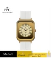 นาฬิกาข้อมือ PARIS POLO CLUB PPC-DH01-WE-GD JEUNESSE QUAD EDGE ROMAN WHITE / GOLD	