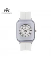 นาฬิกาข้อมือ PARIS POLO CLUB PPC-DH01-WE-WE JEUNESSE QUAD EDGE ROMAN WHITE / WHITE	