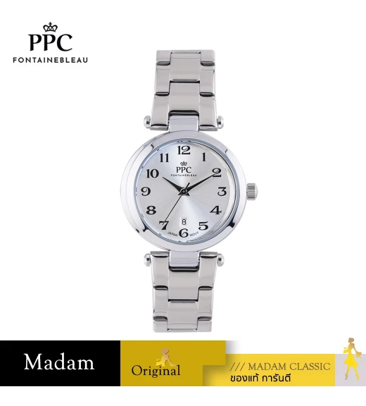 นาฬิกาข้อมือ PARIS POLO CLUB PPC-EA19-WE LE BRETON CRESCENT DATE WHITE	