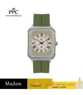 นาฬิกาข้อมือ PARIS POLO CLUB PPC-DH01-GN-WN JEUNESSE QUAD EDGE ROMAN GREEN / WINE	