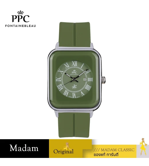 นาฬิกาข้อมือ PARIS POLO CLUB PPC-DH01-GN-GN JEUNESSE QUAD EDGE ROMAN GREEN / GREEN	